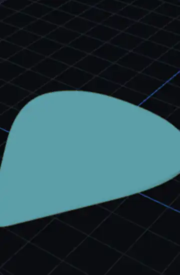 Custom guitar pick model